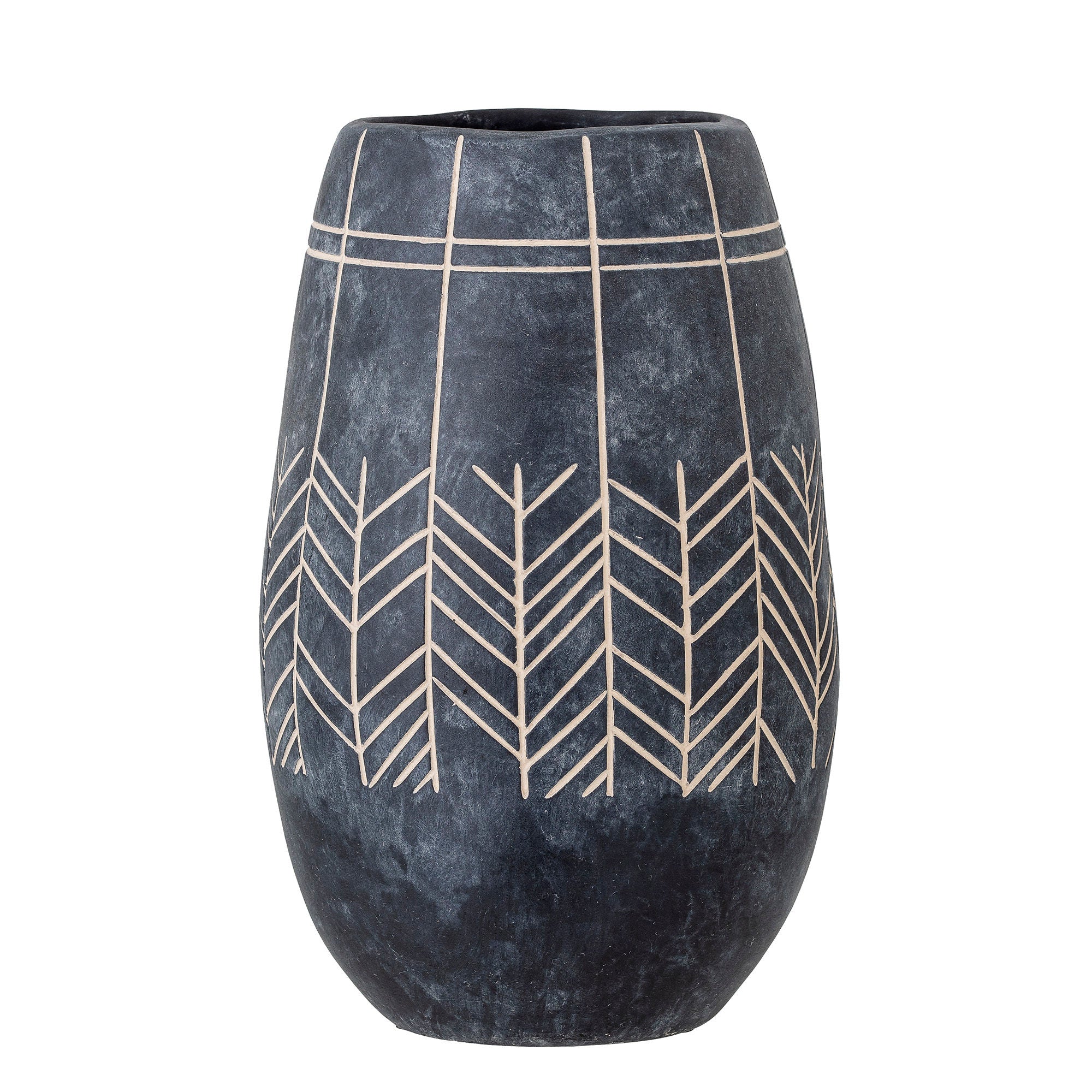 Blooming ville Mahi Deco Vase, Schwarz, Keramik