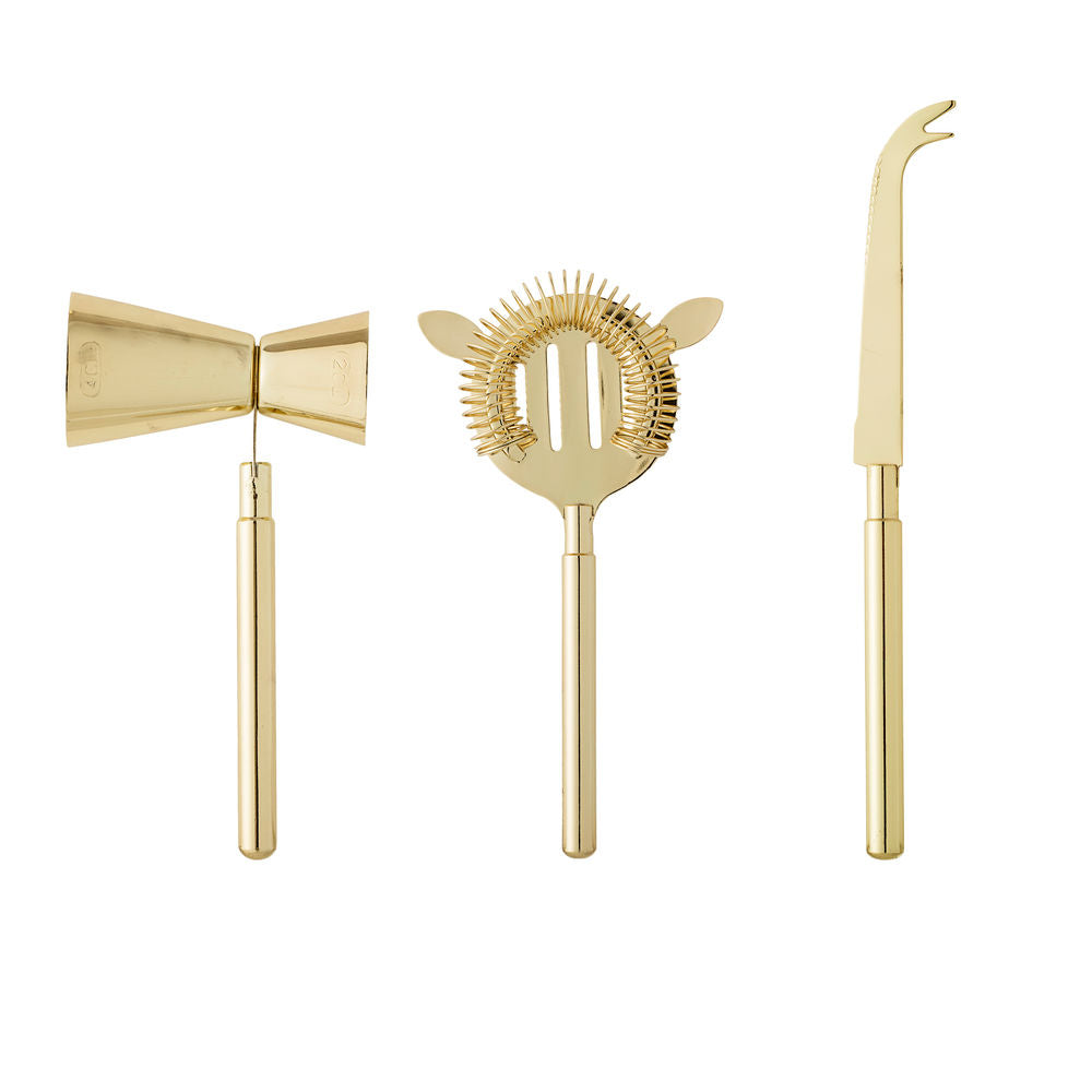 Blooming ville Cocktail Bar Set, Gold, Edelstahl