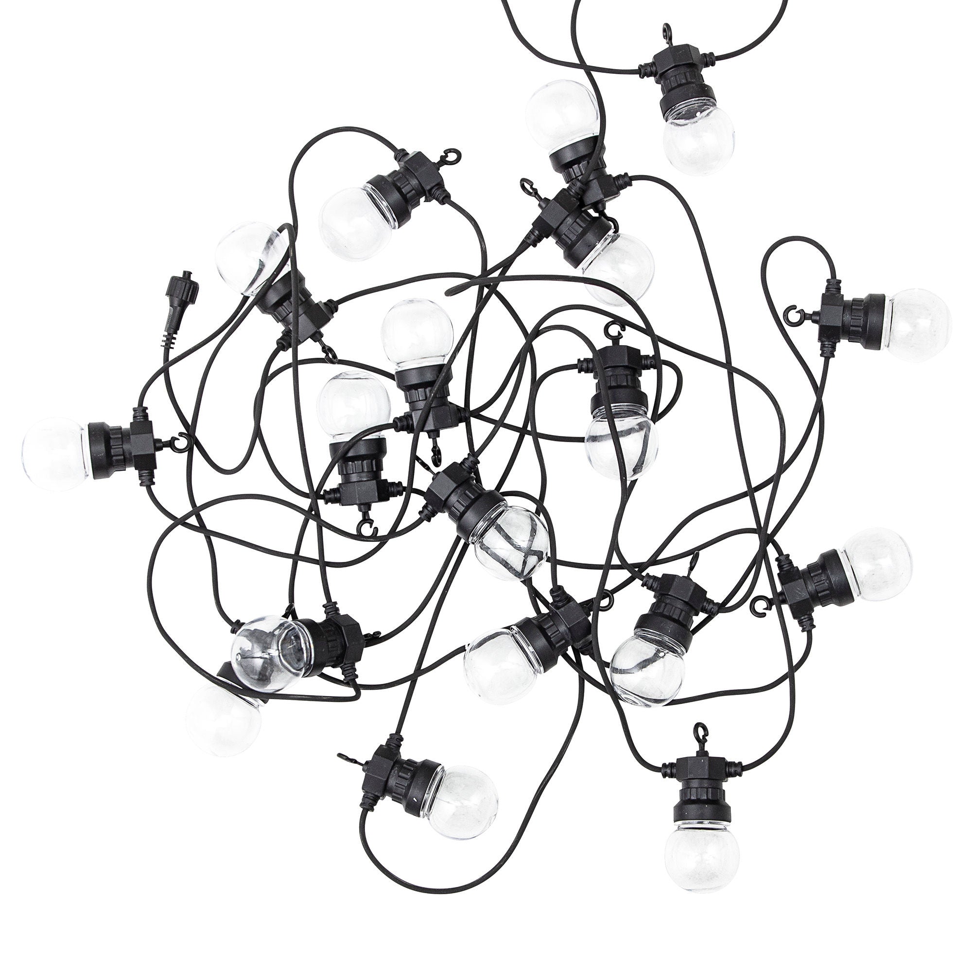 Bloomingville Nero String Light, Noir, Plastique