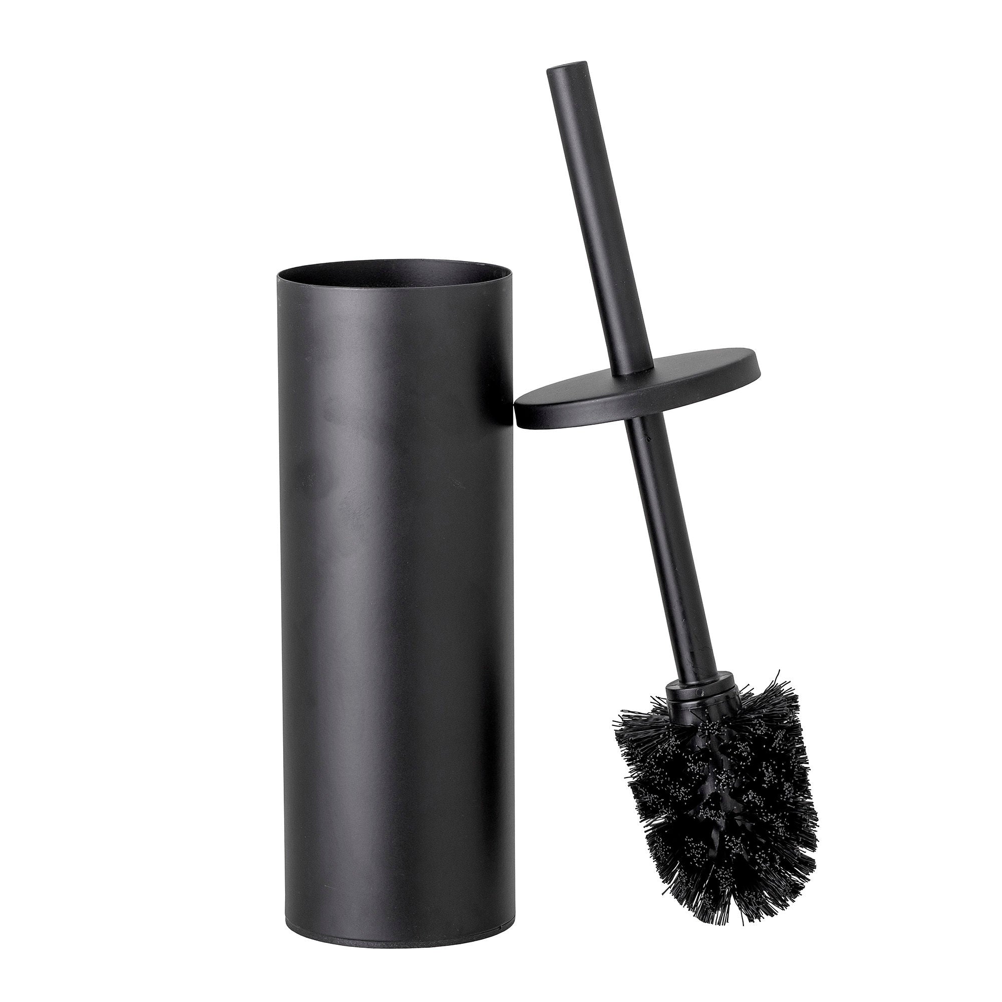 Bloomingville Loupi Brosse de toilette, noir, acier inoxydable