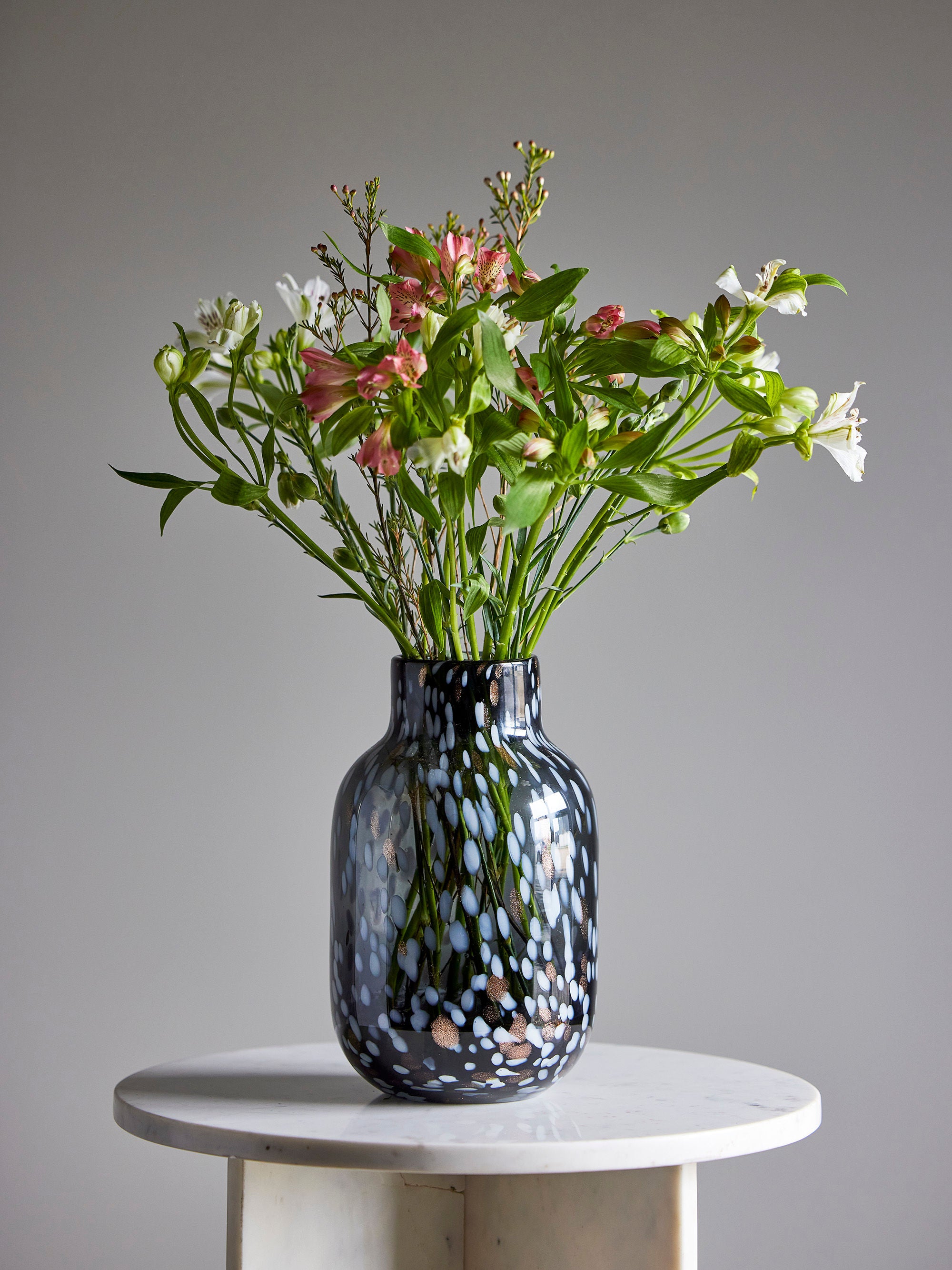 Blooming ville Gwan Vase, Grau, Glas