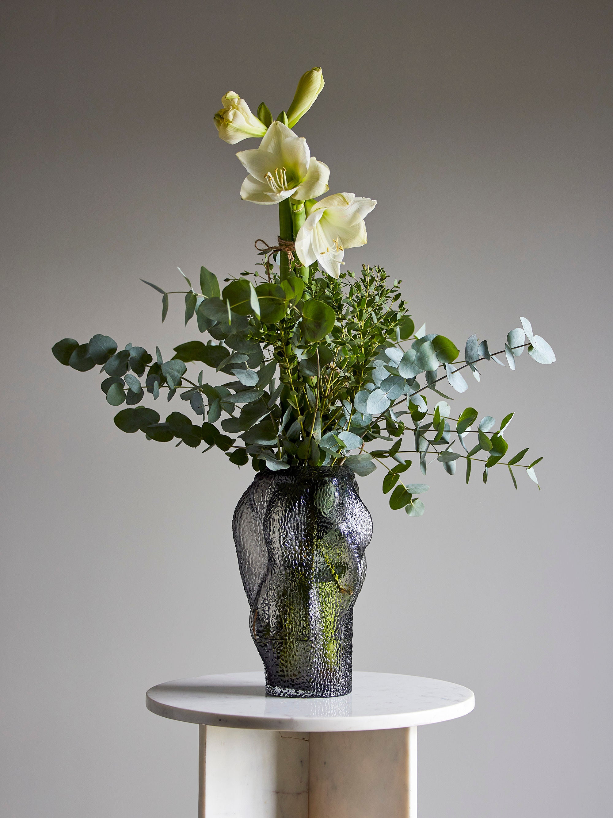 Blooming ville Khalid Vase, Grau, Glas