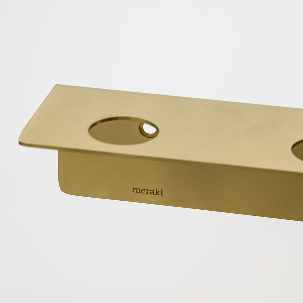 Meraki Haken Flaschen halter, Messing-Finish gebürstet