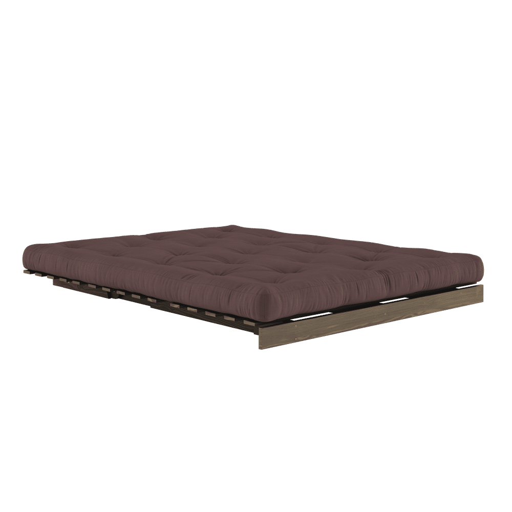 RACINES CAROBE BRUN 160X200 W. MATELAS BRUN