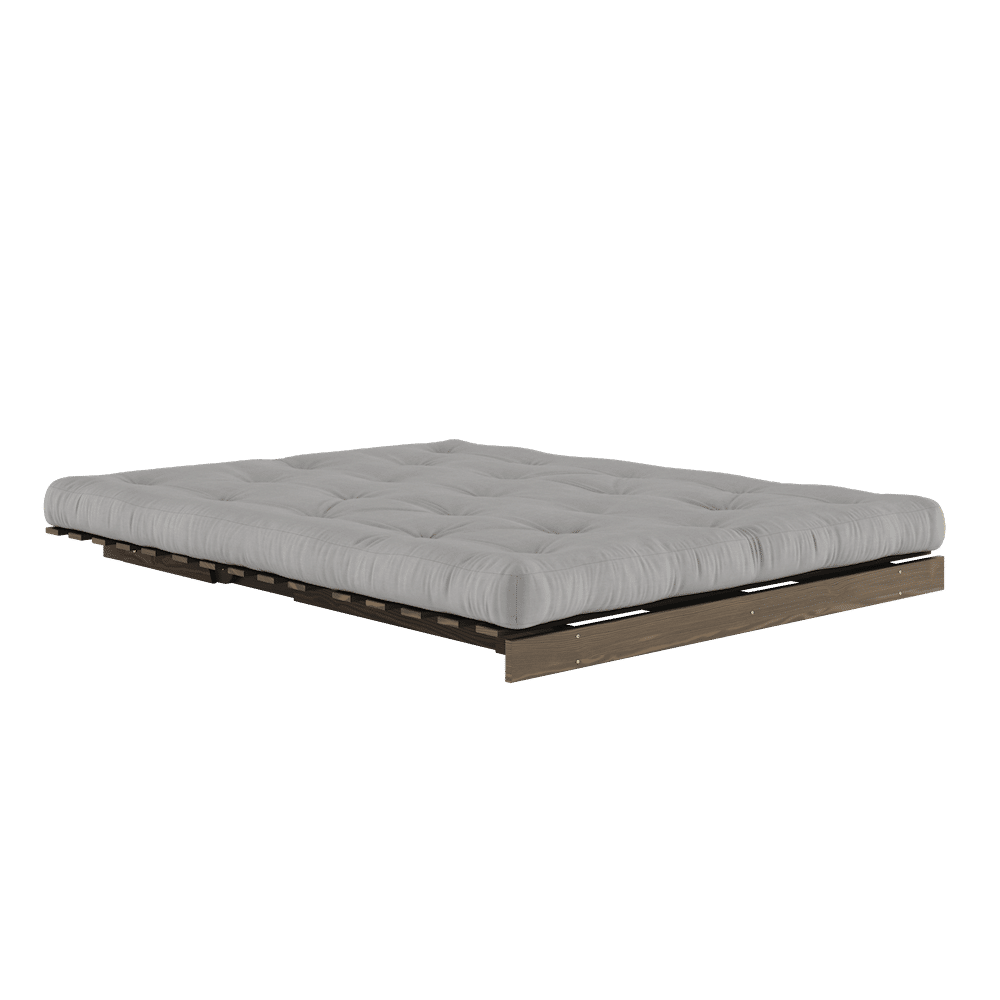 Karup Design RACINES CAROBE BRUN 160X200 W. SUÈDE MATELAS GRIS