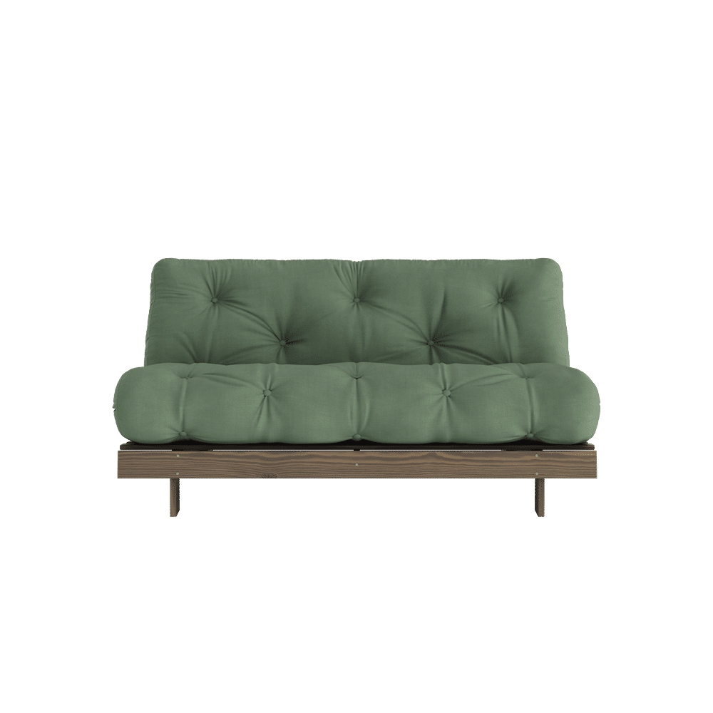 Karup Design ROOTS CAROB BROWN 160 X 200 W. ROOTS MATTRESS OLIVE GREEN