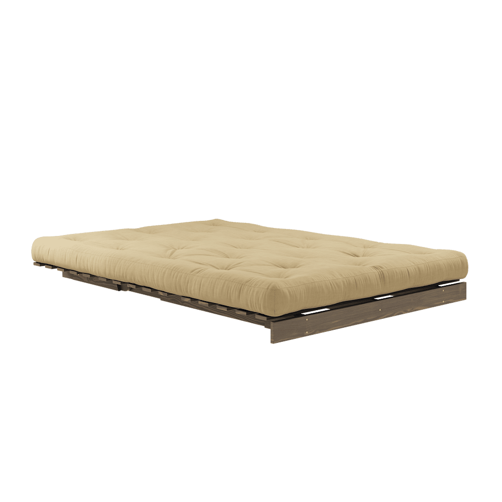 Karup Design WURZELN CAROB BROWN 140X200 W. SCHWEDEN MATRATZE WEIZEN BEIGE