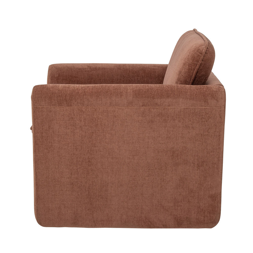 Bloomingville Chaise Paseo, Marron, Polyester