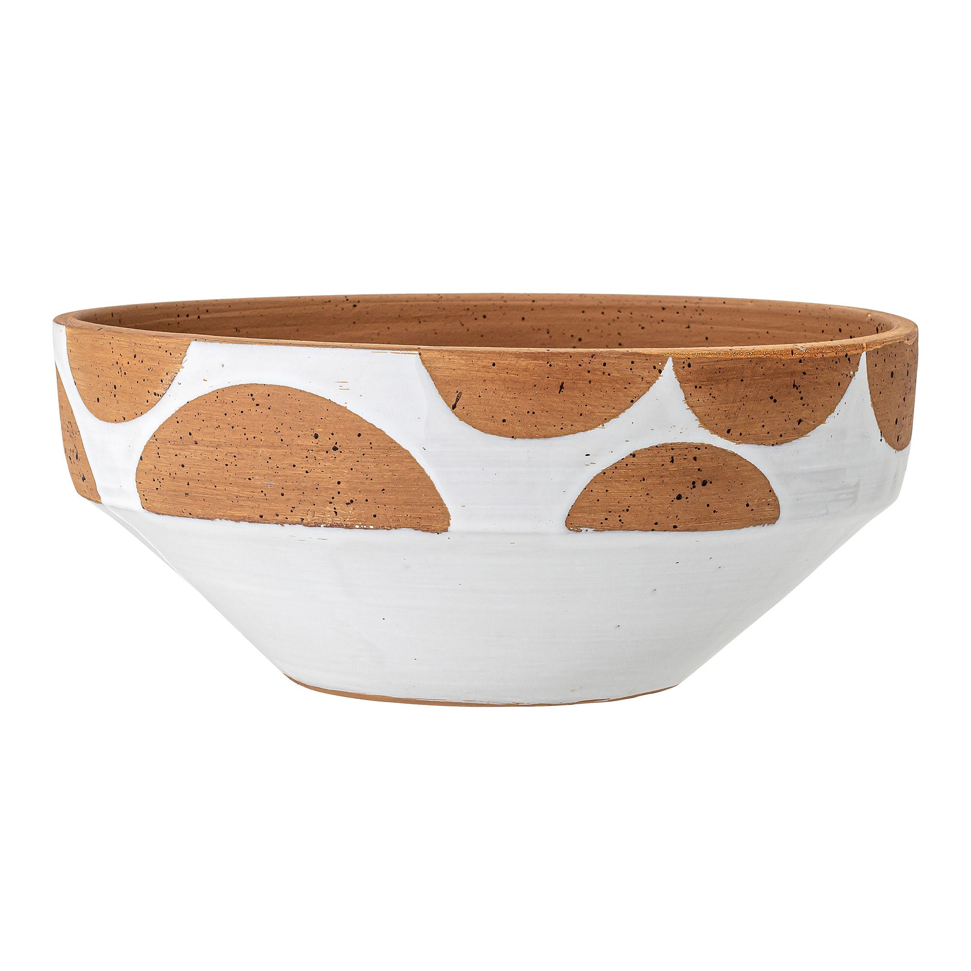 Creative Collection Avil Deco Schaal, Wit, Terracotta