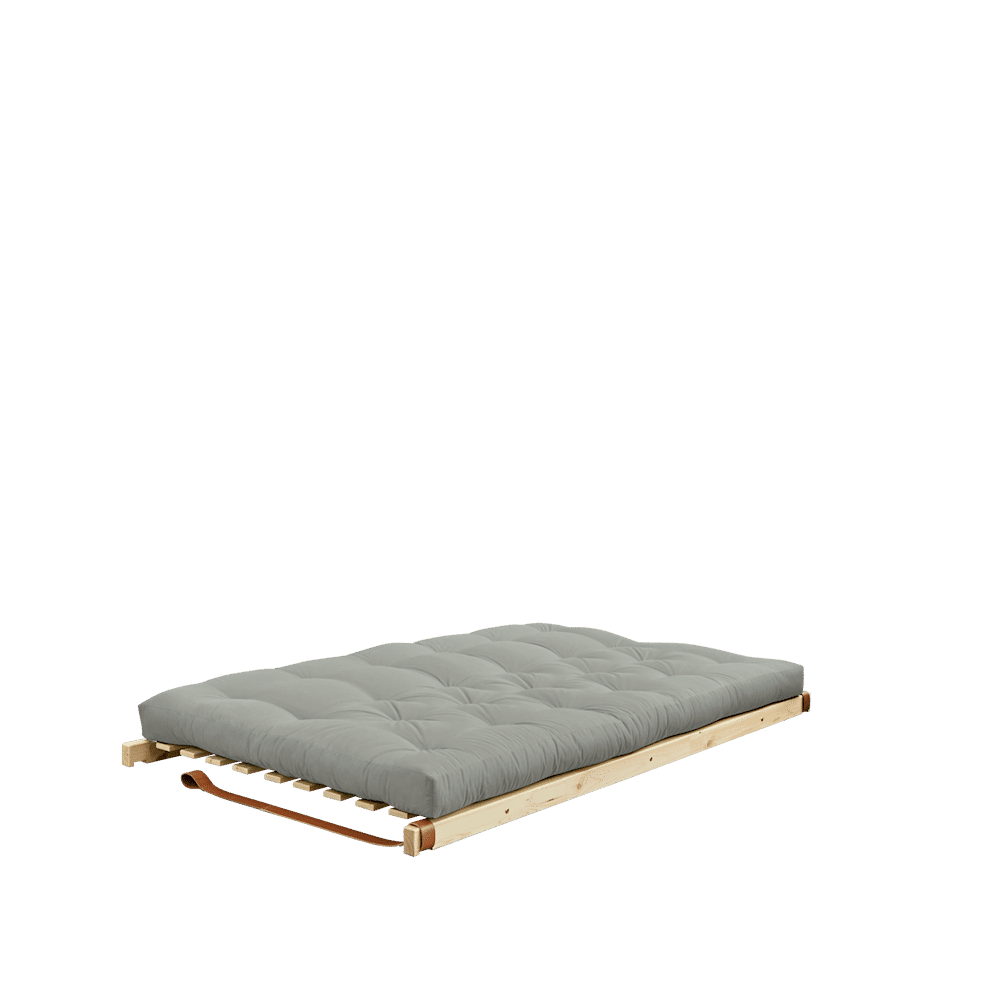 Karup Design JUMP LAQUÉ CLAIR AVEC MATELAS MIXTE 5 COUCHES GRIS