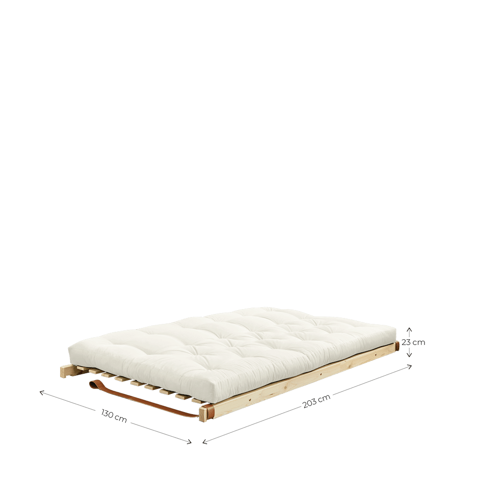 Karup Design JUMP LAQUÉ CLAIR AVEC MATELAS MIXTE 5 COUCHES GRIS