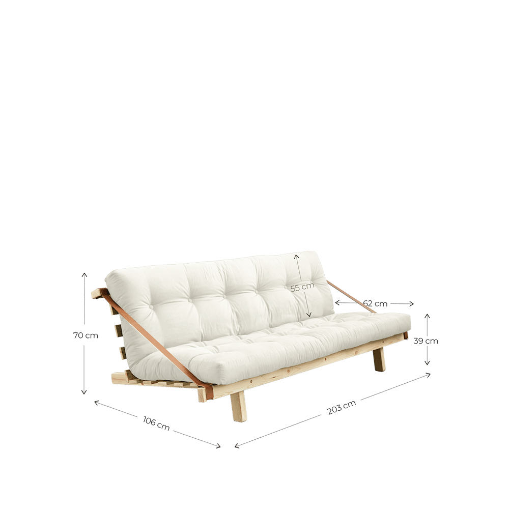 Karup Design SAUT CLAIR LAQUÉ W. MATELAS MIXTE 5 COUCHES BEIGE