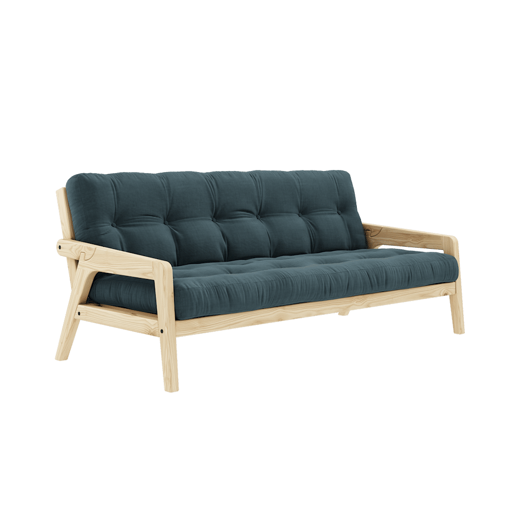 Conception GRAB CLAIR LAQUÉ W. MATELAS MIXTE 5 COUCHES BLEU PÂLE