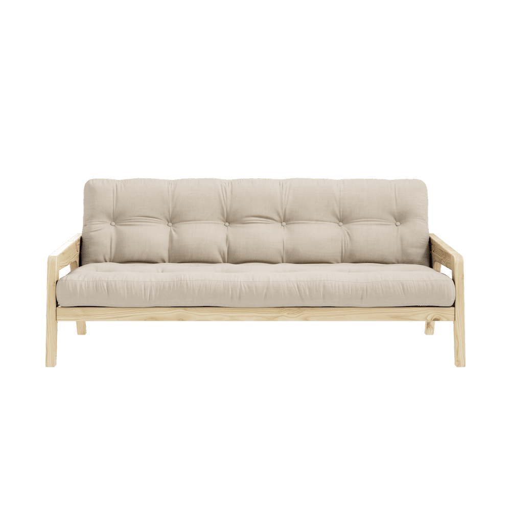 Karup Design GRAB CLARO LACADO W. COLCHÓN MIXTO 5 CAPAS BEIGE