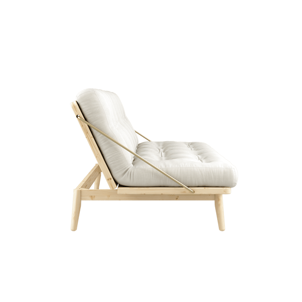 FOLK CLAIR LAQUE W. MATELAS MIXTE 5 COUCHES NATUREL