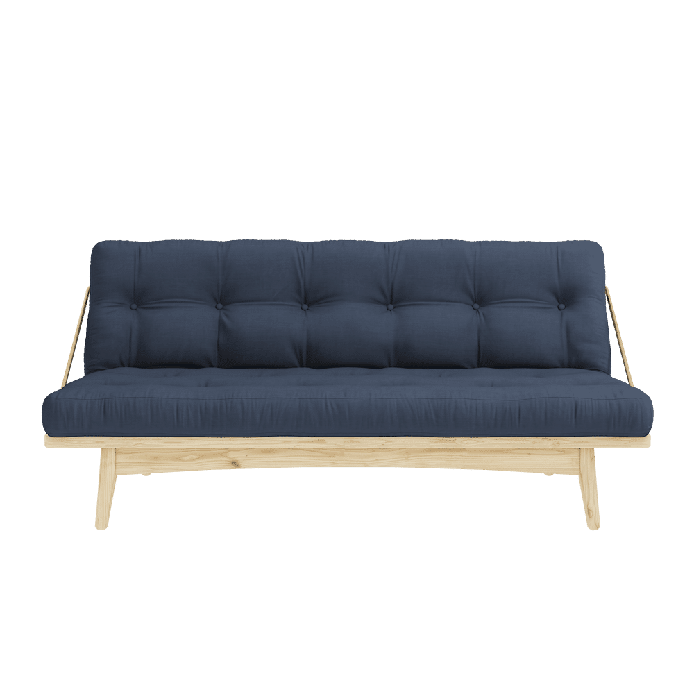 Karup Design FOLK CLEAR LACQUERED W. 5-LAYER MIXED MATTRESS NAVY