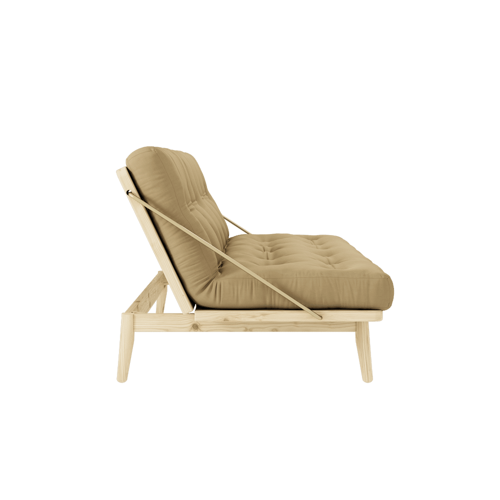 Karup Design FOLK KLARE LACKIERT W. 5-Schicht GEMISCHTE MATRATZE WEIZEN BEIGE