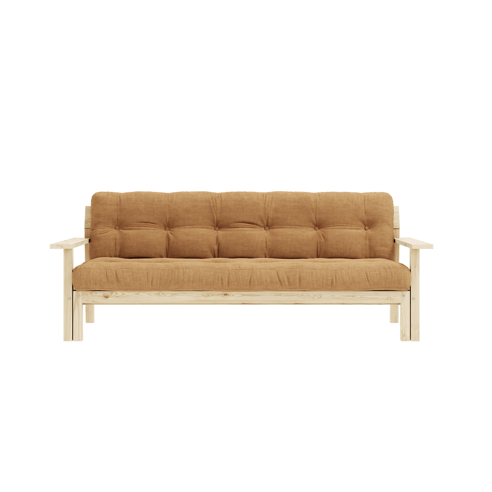 Le concepteur DÉBOUT CLAIR LAQUÉ W. MATELAS MIXTE 5 COUCHES FUDGE BRUN