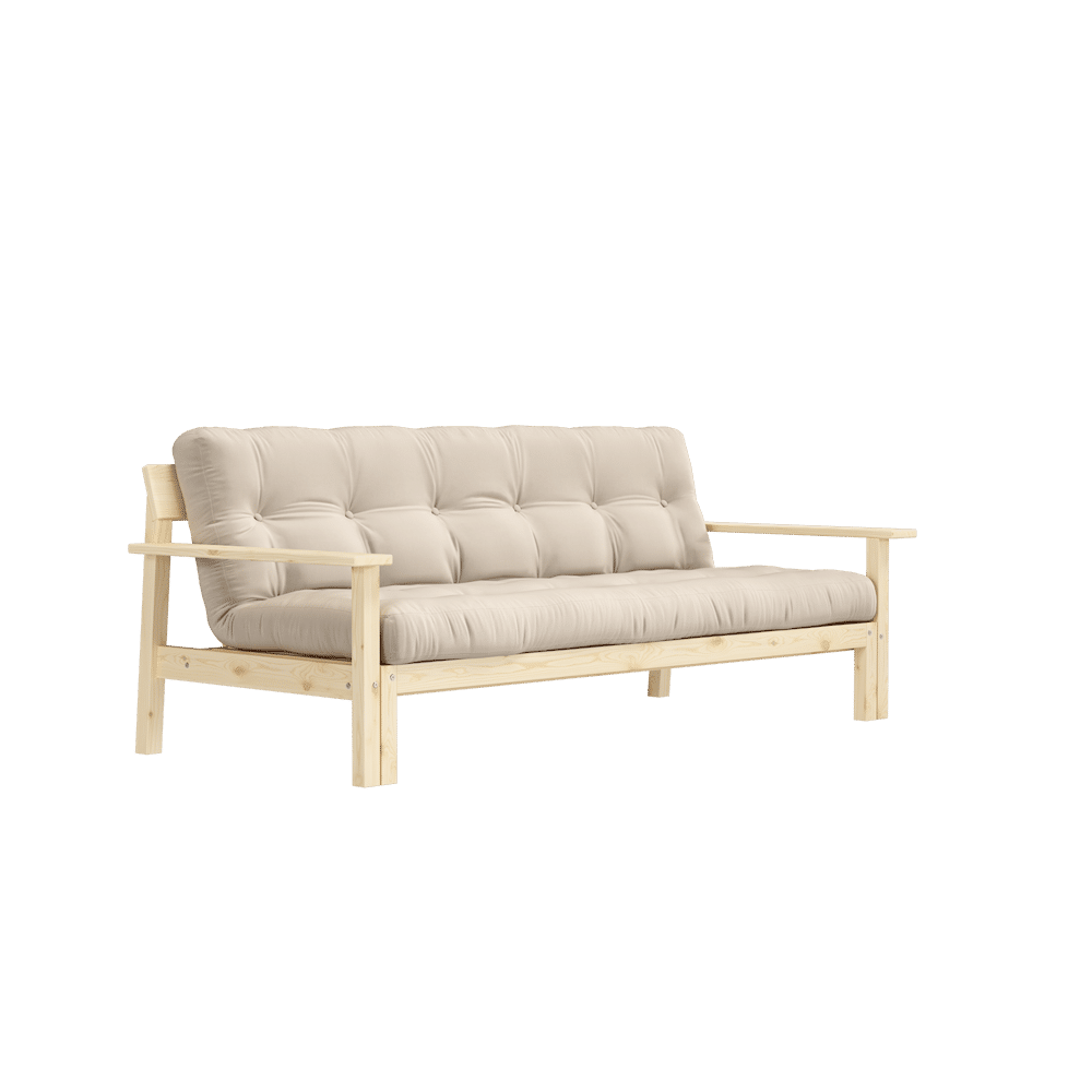 Le concepteur DÉBOUT CLAIR LAQUÉ W. MATELAS MIXTE 5 COUCHES BEIGE