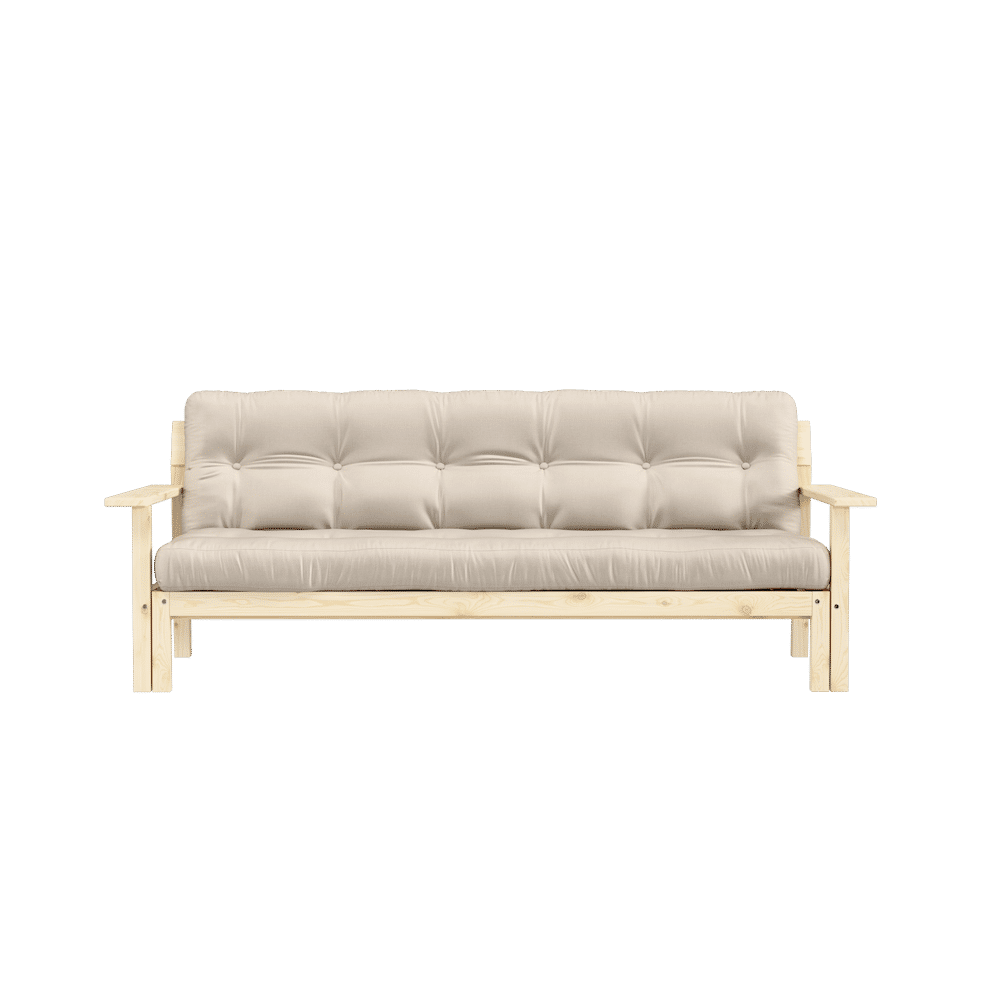 Le concepteur DÉBOUT CLAIR LAQUÉ W. MATELAS MIXTE 5 COUCHES BEIGE