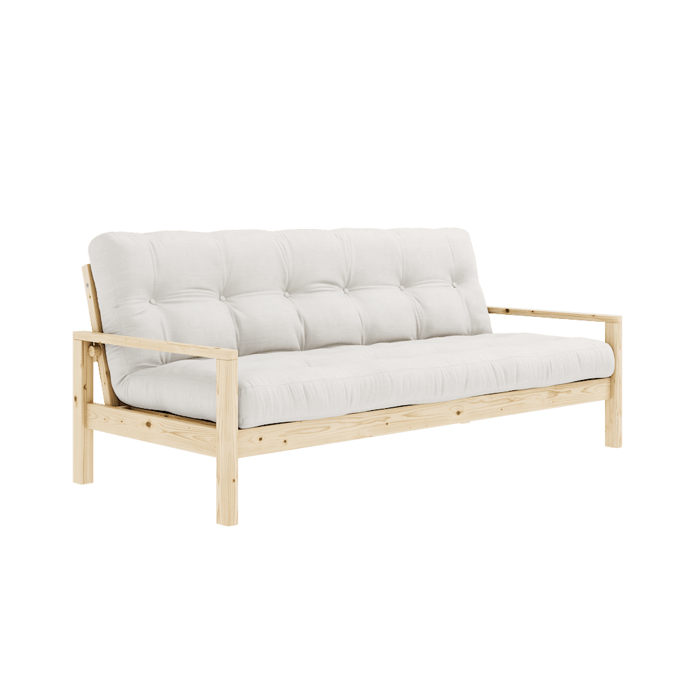 Designer BOUTON CLAIR LAQUÉ W. MATELAS MIXTE 5 COUCHES NATUREL