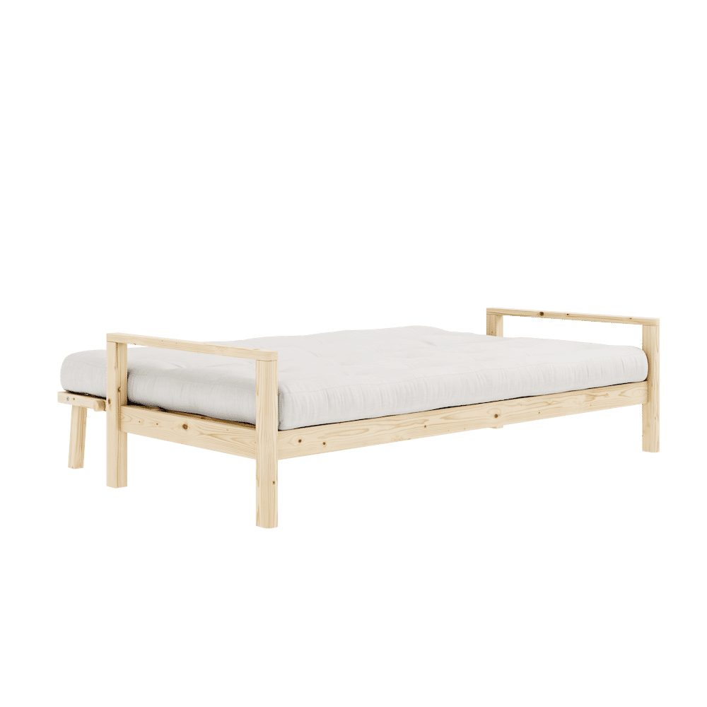 Designer BOUTON CLAIR LAQUÉ W. MATELAS MIXTE 5 COUCHES NATUREL