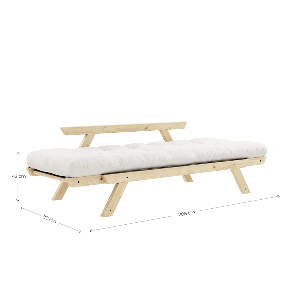 Karup Design BEBOP KLARE LACKIERT W. 4-SCHICHT GEMISCHTE MATRATZE BEIGE