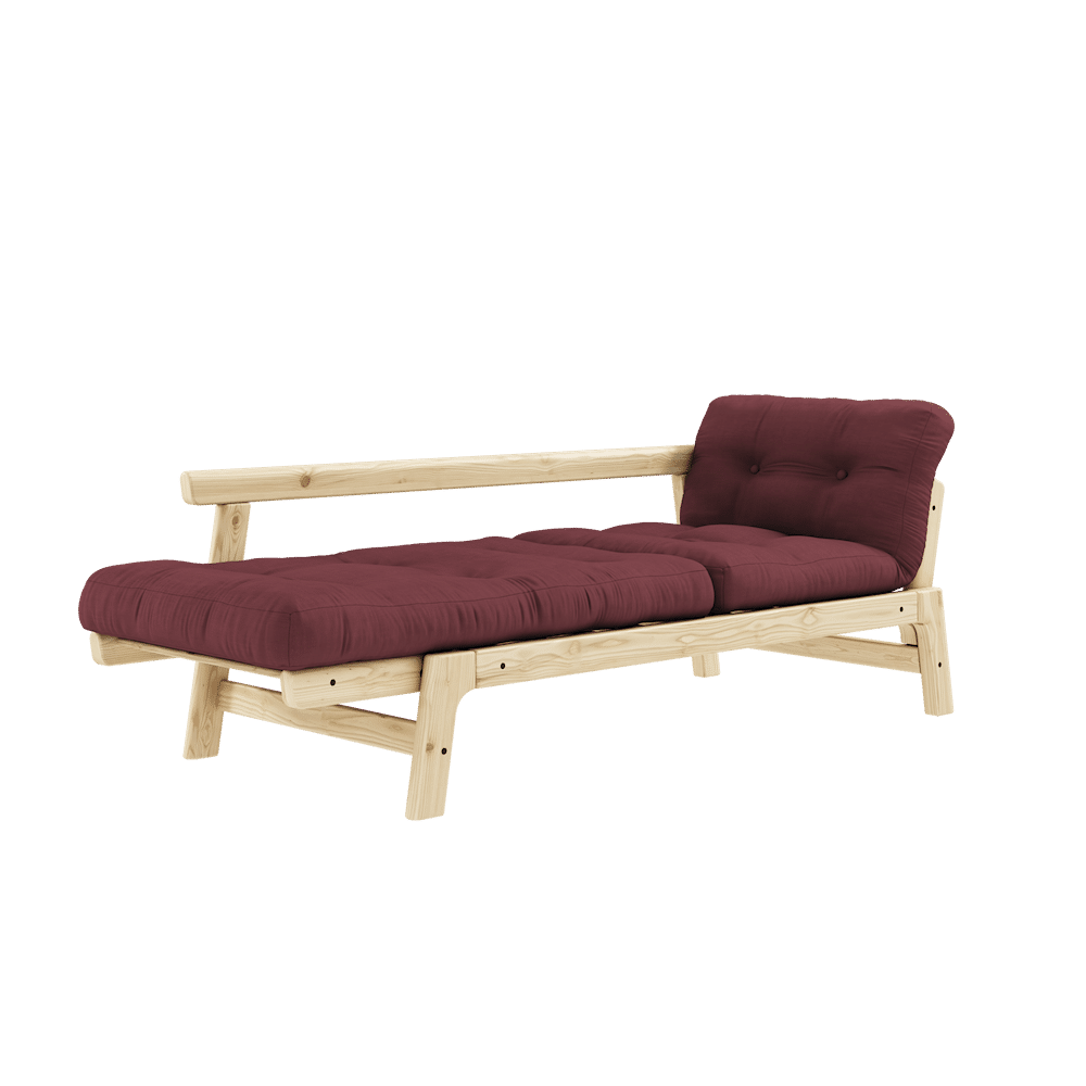 ÉTAPE CLAIRE LAQUÉE W. MATELAS STEP BORDEAUX