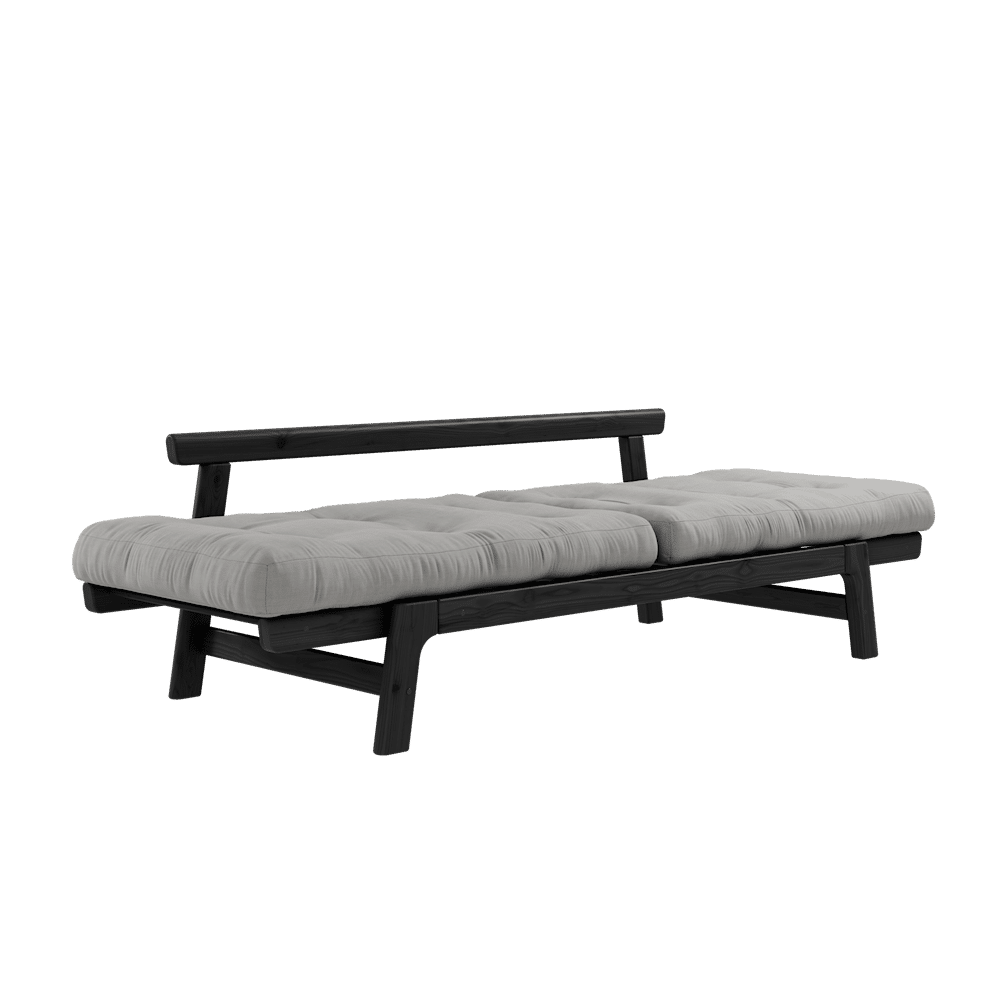 Designer STEP NOIR LAQUÉ W. MATELAS STEP GRIS