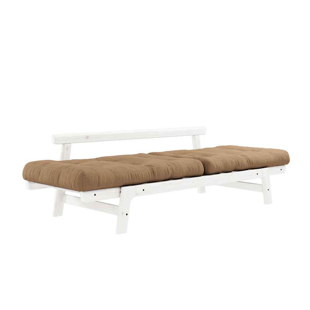 ÉTAPE LAQUE BLANC W. MATELAS MOCCA STEP