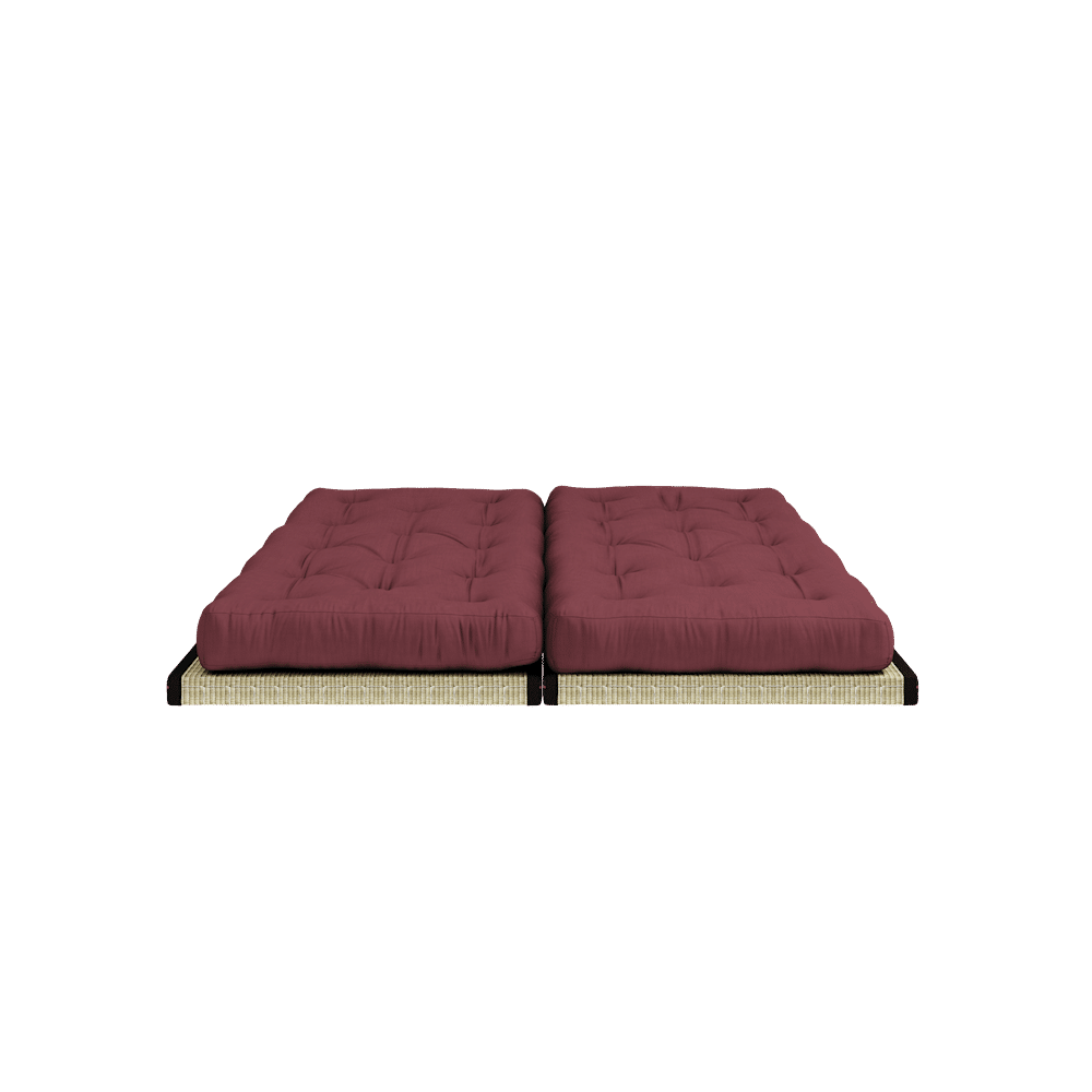 Karup Design BOY BORDEAUX W. 2 TATAMI 80 X200 W. 2 SHIRT MATRATZE SET BORDEAUX