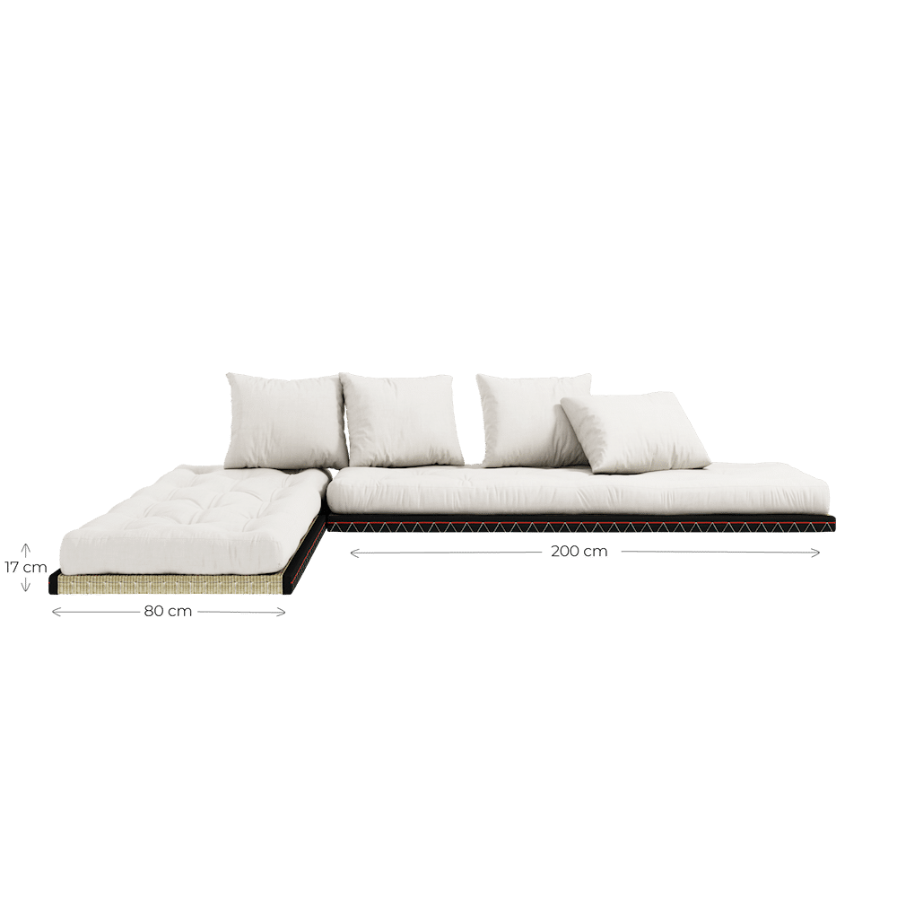 Karup Design CHICO BEIGE W. 2 TATAMI 80 X 200 W. 2 CHICO MATTRESS SET BEIGE