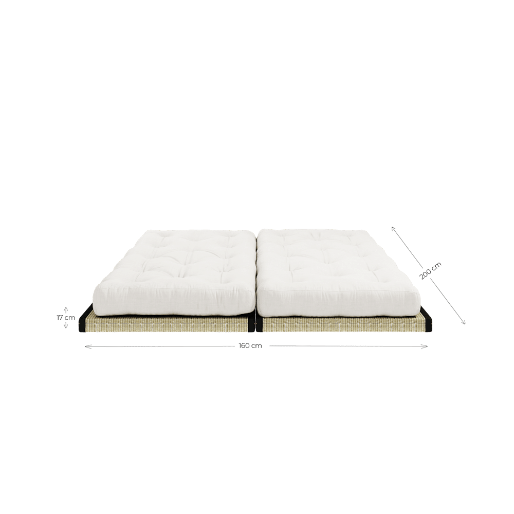 Karup Design CHICO BEIGE W. 2 TATAMI 80 X 200 W. 2 CHICO MATTRESS SET BEIGE