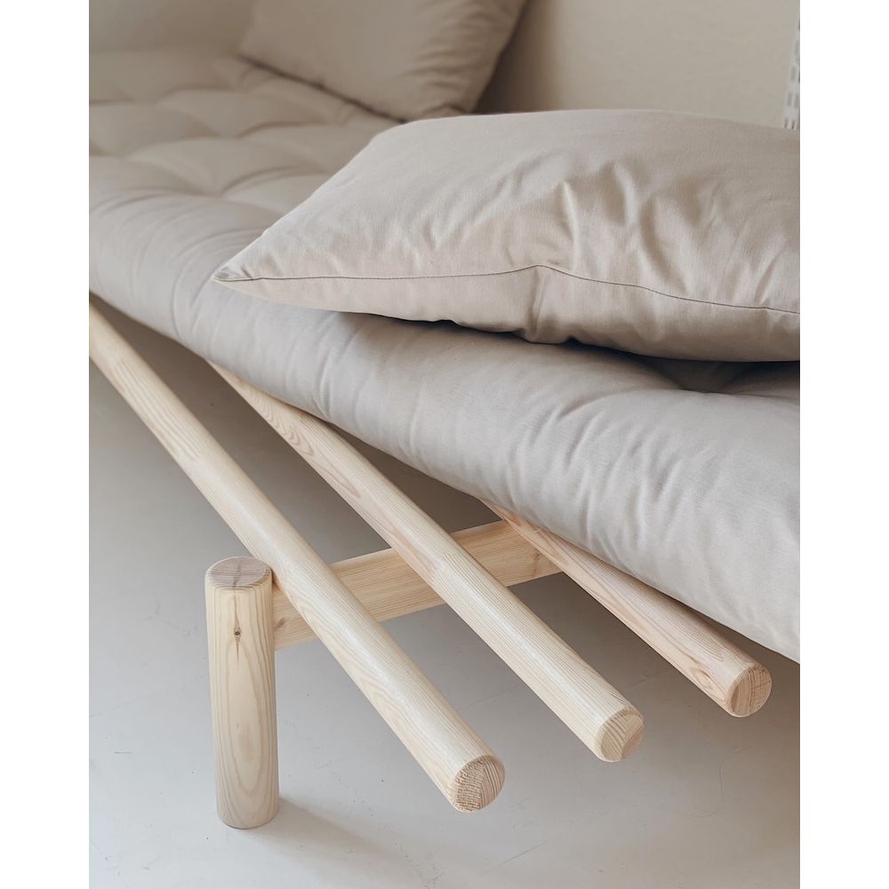 Karup Design PACE DAYBED KLAR LACKIERT MIT 4-SCHICHT MISCHMATRATZE NATUR