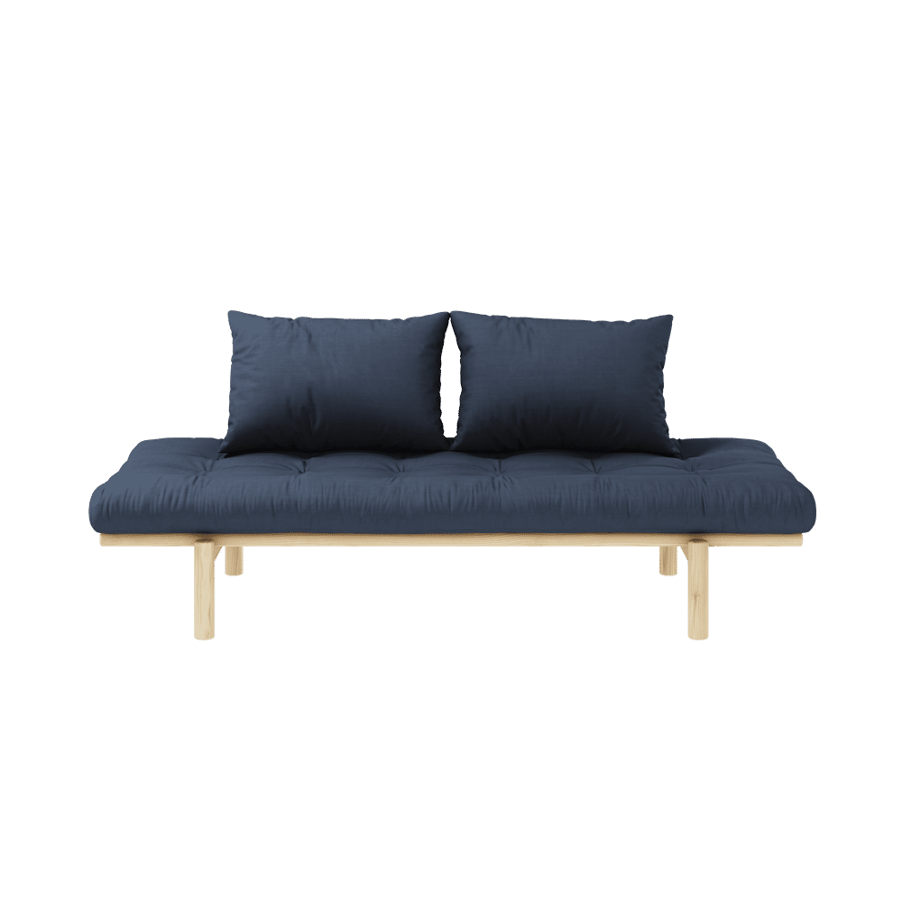 Karup Design PACE DAYBED KLAR LACKIERT MIT 4-LAGIGER MISCHMATRATZE MARINEBLAU