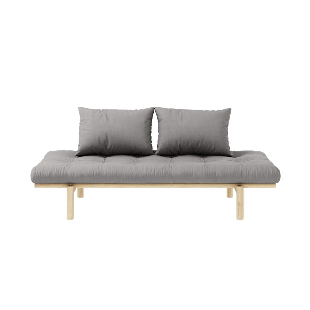 Karup Design PACE DAYBED CLEAR LACQUERED W. 4-LAYER MIXED MATTRESS GREY