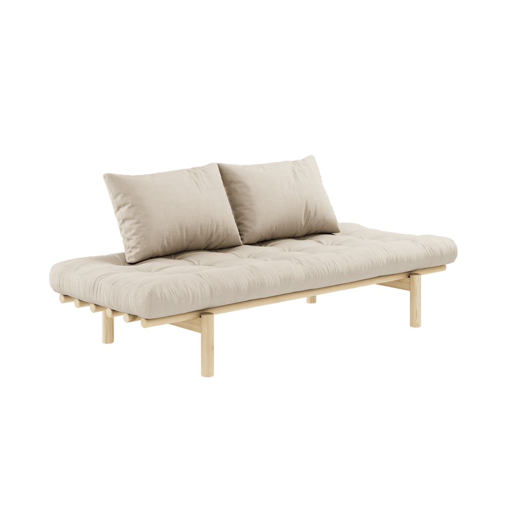 Karup Design PACE TAYBED KLARE LACKIERT W. 4-SCHICHT GEMISCHTE MATRATZE BEIGE