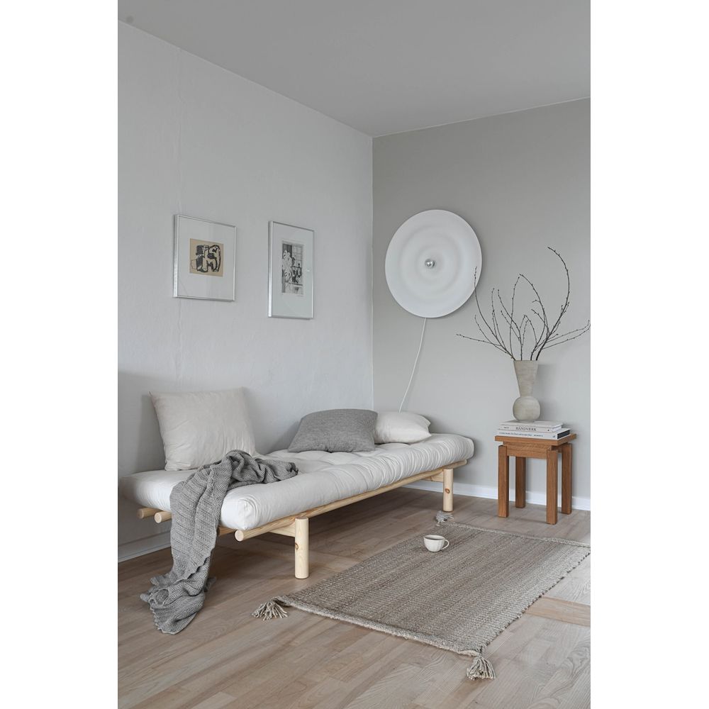 Karup Design PACE TAYBED KLARE LACKIERT W. 4-SCHICHT GEMISCHTE MATRATZE LINEN