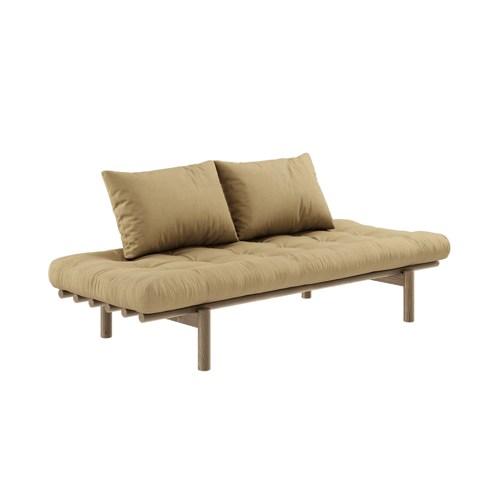 Karup Design PACE DAYBED JOHANNISBEIGE LACKIERT MIT 4-SCHICHT-MISCHMATRATZE WEIZENBEIGE