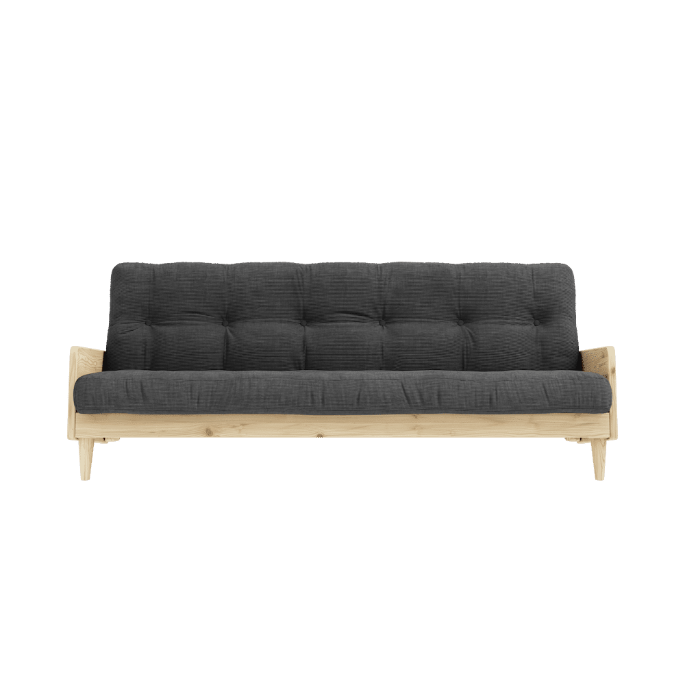 Karup Design INDIE CLAIR LAQUÉ W. MATELAS MIXTE 5 COUCHES CHARBON