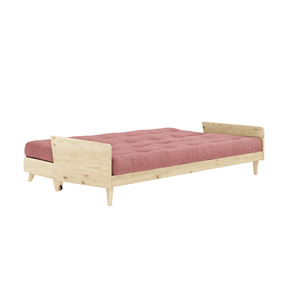 Karup Design INDIE CLAIR LAQUÉ W. MATELAS MIXTE 5 COUCHES SORBET ROSE