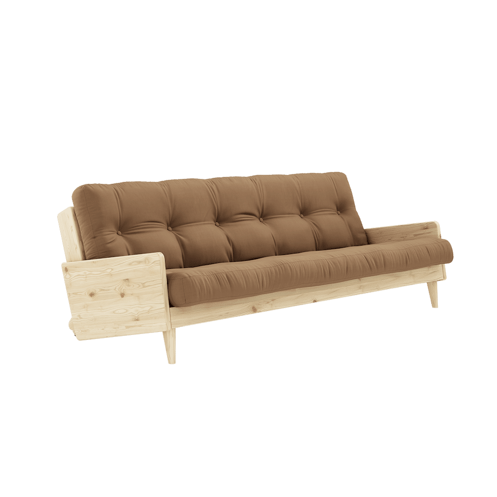 INDIE CLAIR LAQUE W. MATELAS MIXTE 5 COUCHES MOCCAA