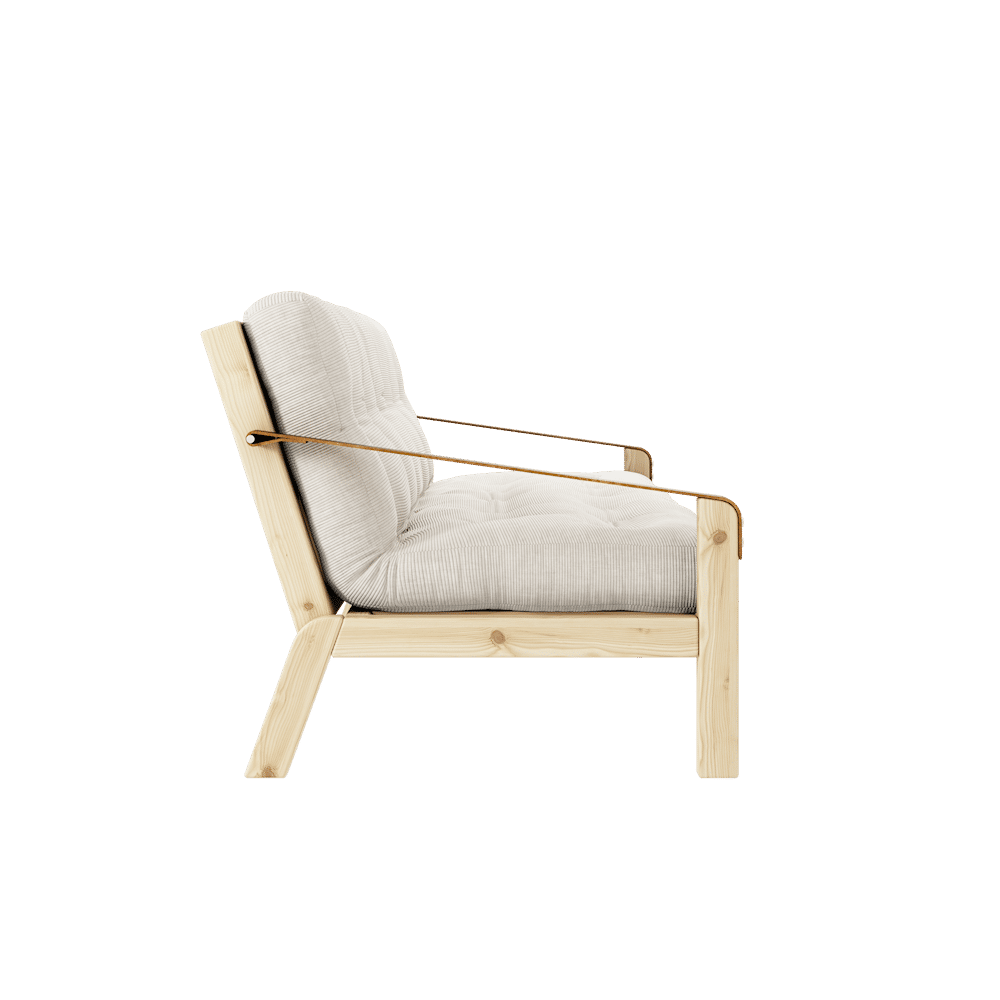 Karup Design POÉSIE CLAIR LAQUÉ W. MATELAS MIXTE 5 COUCHES IVOIRE