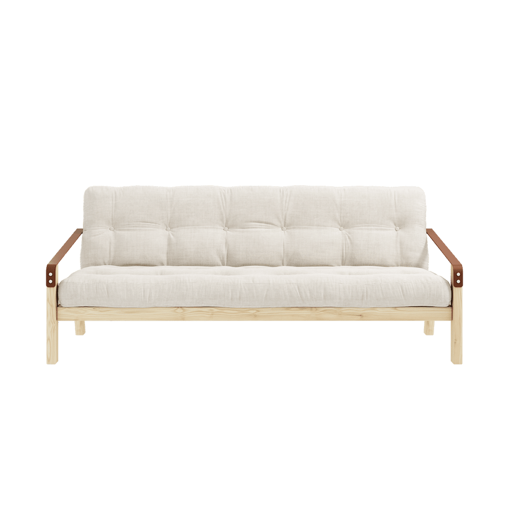 Karup Design POÉSIE CLAIR LAQUÉ W. MATELAS MIXTE 5 COUCHES IVOIRE