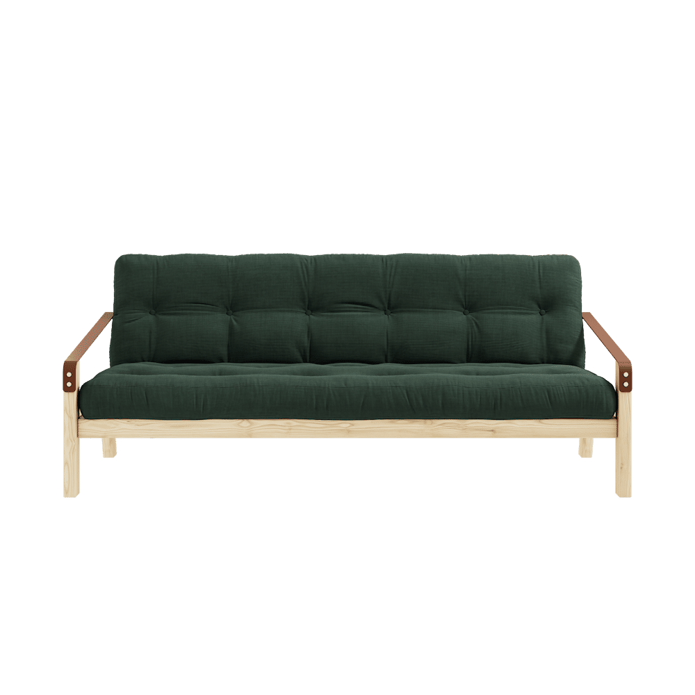 Karup Design POÉSIE CLAIR LAQUÉ W. MATELAS MIXTE 5 COUCHES ALGUE