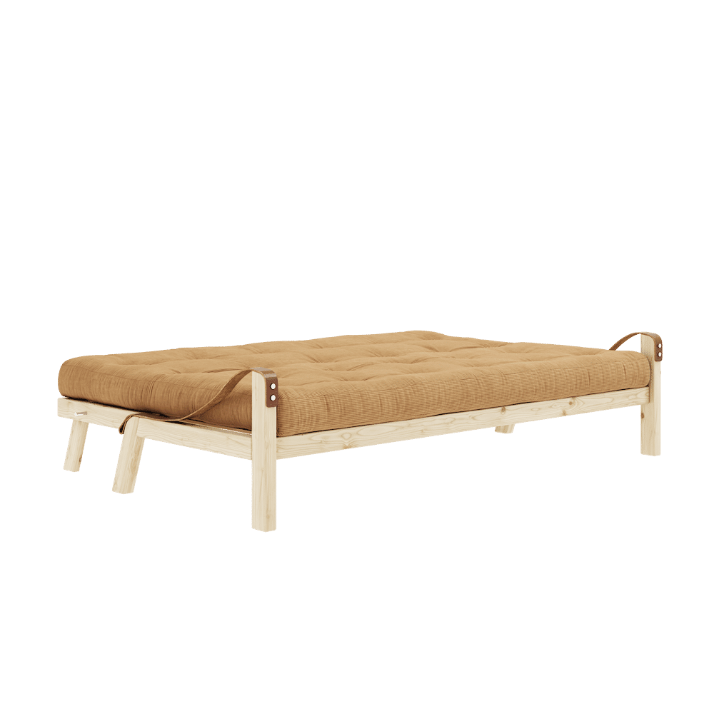 Karup Design POÉSIE CLAIR LAQUÉ W. MATELAS MIXTE 5 COUCHES FUDGE BRUN