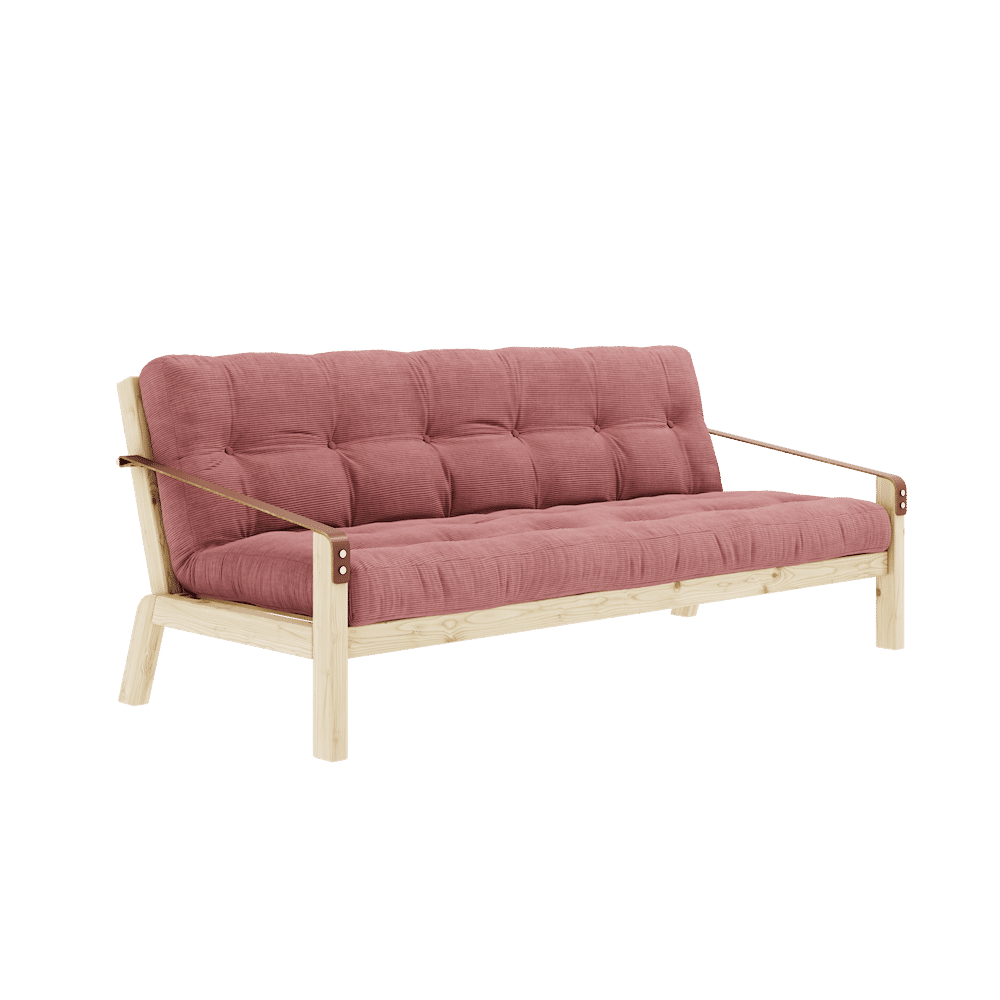 Karup Design POÉSIE CLAIR LAQUÉ W. MATELAS MIXTE 5 COUCHES SORBET ROSE