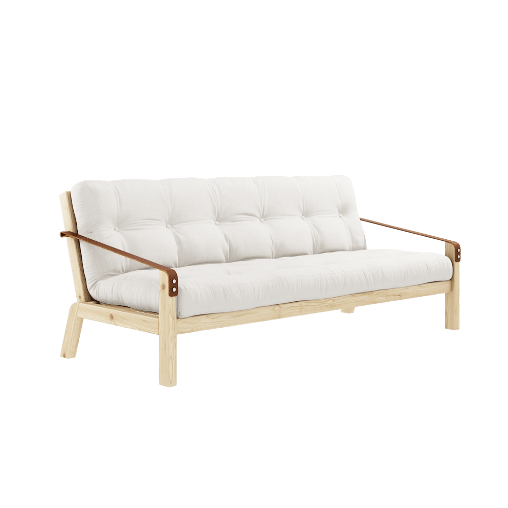 Karup Design POÉSIE CLAIR LAQUÉ W. MATELAS MIXTE 5 COUCHES NATUREL