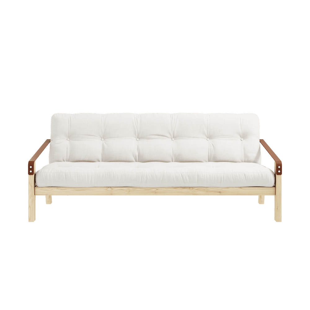 Karup Design POÉSIE CLAIR LAQUÉ W. MATELAS MIXTE 5 COUCHES NATUREL