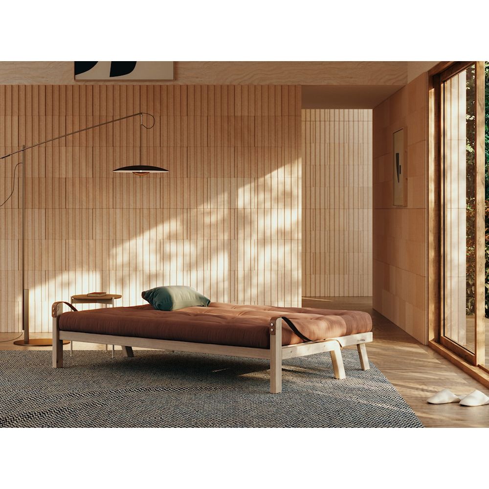 Karup Design POÉSIE CLAIR LAQUÉ W. MATELAS MIXTE 5 COUCHES NATUREL